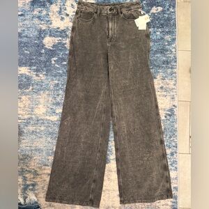 Good American Charcoal Flare Jeans